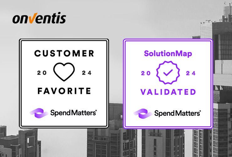 Onventis Schittert als Klantfavoriet in Spend Matters Spring ’24 SolutionMap