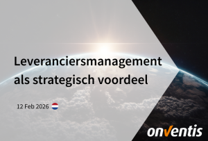 Leveranciersmanagement als strategisch voordeel